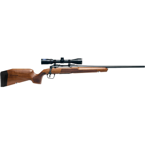 Savage Arms AXIS 2 XP Hardwood Bolt Action Rifle 270 Winchester 22" Matte Barrel Matte Frame Brown Stock With Scope