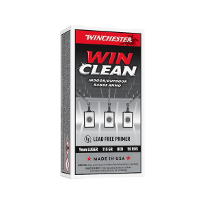 Winchester Super X WinClean 9mm Luger Ammo 115 Grain Full Metal Jacket Case of 500 (10 Boxes of 50) - Winchester