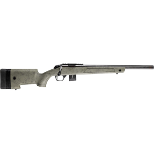 Bergara BMR-X Carbon Bolt Action Rifle 22 Long Rifle 18" Carbon Fiber Threaded Barrel Black Frame Green Field Stock
