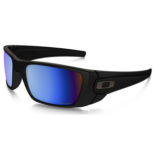 Oakley Men's SI Fuel Cell Polarized Sunglasses Matte Black Frame Prizm Deep Blue Lens