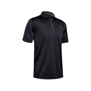Under Armour Men's Tech Short Sleeve Polo Shirt Black 2XL Tall