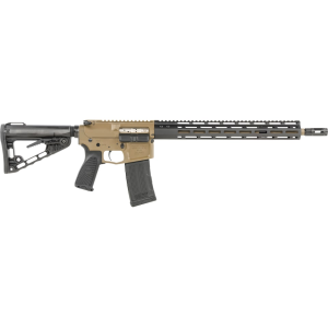 Wilson Combat Recon Tactical Semi Automatic Rifle 5.56x45mm NATO 16" Fluted Black Threaded Barrel Tan Frame Black Pistol Grip