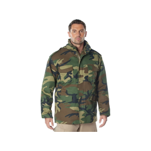 Rothco Men's M-65 Field Jacket Woodland Camo XL