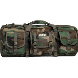Savior Equipment American Classic Double Short Barrel Rifle Case 32" Polyester M81 Woodland Camo