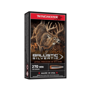 Winchester Ballistic Silvertip 270 Winchester Ammo 130 Grain Polymer Tip Box of 20