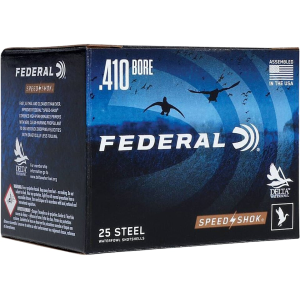 Federal Speed-Shok Waterfowl 410 Ammo 3" #6 Steel Shot 3/8 oz Box of 25