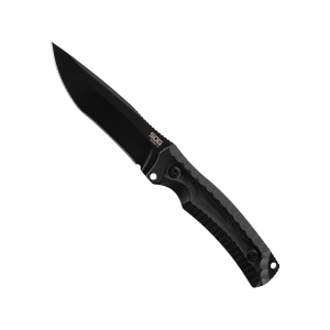 SOG Hidaka FX Fixed Blade Knife 4.8" Tanto Point CPM-3V Black Blade Micarta Handle Black
