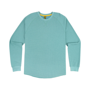 Marsh Wear Men's Surfside Waffle Knit Long Sleeve Shirt Trellis Heather Large