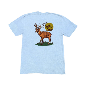 Marsh Wear Men's Buck Fever Short Sleeve T Shirt Hazy Blue 2XL