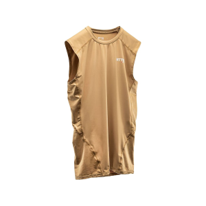 OTTE Gear Men's Concealed Carry Rash Guard Sleeveless Shirt Tan 2XL