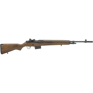 Springfield Armory M1A Loaded Semi Automatic Rifle 308 Winchester 22" Blued Threaded Barrel Blued Frame Walnut Fixed Stock