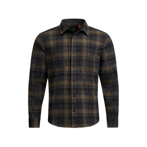 Sitka Gear Men's Ashland Flannel Shirt Black Pyrite Fall Plaid Large