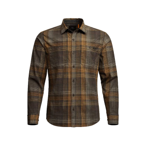 Sitka Gear Men's Ambary Long Sleeve Shirt Coyote Ember Fall Plaid XL