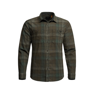 Sitka Gear Men's Ambary Long Sleeve Shirt Deep Olive Fall Plaid 2XL