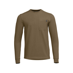 Sitka Gear Men's Foothills Crew Long Sleeve Crew Neck Shirt Pyrite 2XL