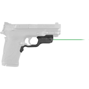 Crimson Trace Laserguard Laser Sight M&P 380 Shield EZ Green Laser Polymer Black
