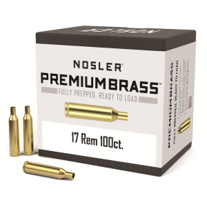 Nosler Premium 17 Remington Brass Box of 100