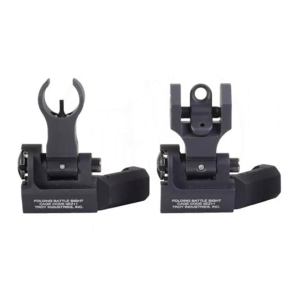 Troy Industries Offset Battle Sight HK Style AR-15 Sight Set Black