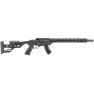Ruger Precision Rimfire Bolt Action Rifle 17 Hornady Magnum Rimfire (HMR) 18" Matte Threaded Barrel Black Frame Black Pistol Grip, Adjustable Cheek Piece Stock