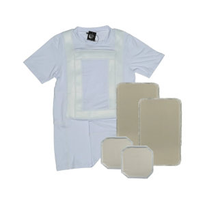 Premier Body Armor Everyday Armor T Shirt 360 With 4 Level IIIA Armor Panels White 2XL