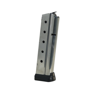 Colt 1911 Government, Commander Magazine with Base Pad 9mm 10-Round Stainless Steel
