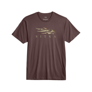 Sitka Gear Men's Icon Optifade Short Sleeve T Shirt Cherry Wood Waterfowl Medium