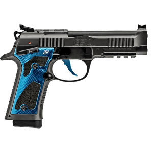 Beretta 92X Performance 9mm Luger Pistol 4.9" Barrel 18+1 Round Black Slide Blue Grip Black Frame