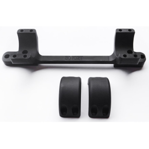 DNZ Products Game Reaper 1-Piece 20 MOA Scope Mount 34mm Integral Rings Remington 700/Bergara B14 Short Action Matte Black High