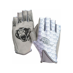 Fish Monkey Men's Pro 365 Guide Fishing Sun Fishing Fingerless Gloves Tarpon Medium