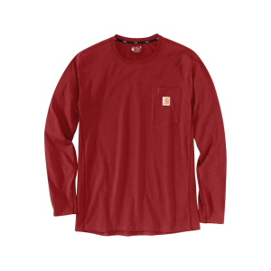Carhartt Men's Force Relaxed Fit Midweight Long Sleeve Crew Neck T Shirt Crabapple 3XL