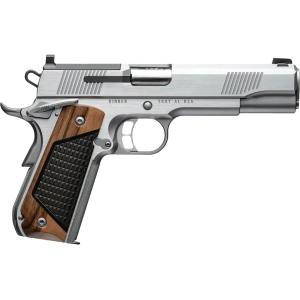 Kimber 1911 Next Gen 9mm Luger Pistol 5" Barrel 9+1 Round Stainless Slide Brown/Black Grip Stainless Frame