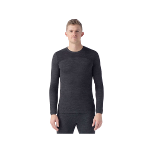 Smartwool Men's Intraknit Thermal Long Sleeve Base Layer Shirt Charcoal/Black XL