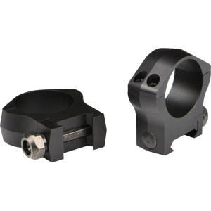 Warne Mountain Tech Picatinny 40mm Scope Rings Matte Black Low
