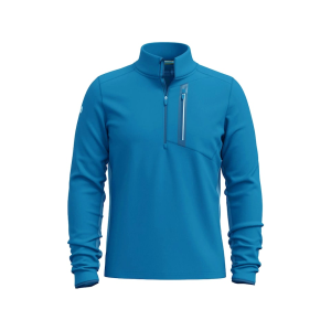 Smartwool Men's Active Fleece Quarter Zip Shirt Nival Blue Medium