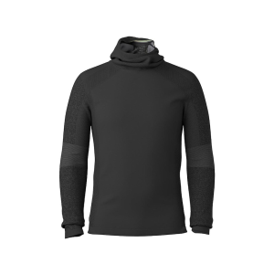 Smartwool Men's Intraknit Thermal Hoodie Black/Charcoal Large