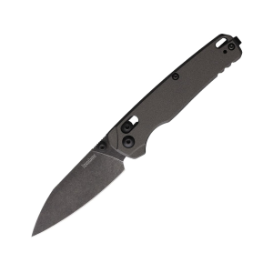 Kershaw Bel Air Pocket Knife 3" Reverse Tanto CPM MagnaCut BlackWash Blade Aluminum Handle Dark Gray