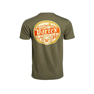 Vortex Optics Men's Alpine Continental Short Sleeve Crew Neck T Shirt Military Heather Large