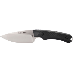 Buck Knives 664 Alpha Hunter Elite Fixed Blade Knife 3.75" Drop Point CPM MagnaCut Satin Blade G-10 Handle Black