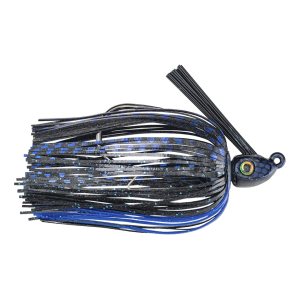 Strike King Hack Attack Heavy Cover Swim Jig Black Blue 1/4 oz