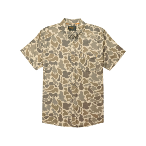 Marsh Wear Men's Hagood Short Sleeve Shirt Khaki Mallard Camo Large