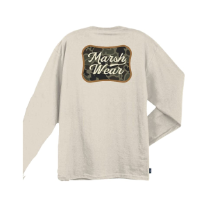 Marsh Wear Men's Roadside Long Sleeve Shirt Vintage White 2XL