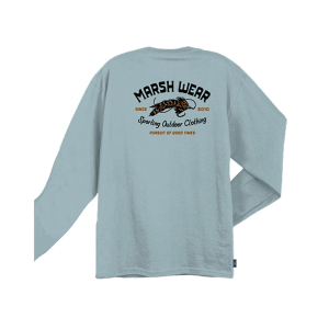 Marsh Wear Men's Feathers Long Sleeve Shirt Cloud 2XL