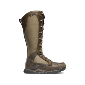 Danner Men's Sharptail Side Zip 17" Waterproof Snake Boots Leather Brown 7.5 D