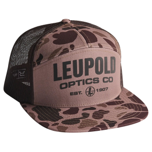 Leupold Men's 7 Panel Trucker Hat Bark Duck Camo One Size Fits Most