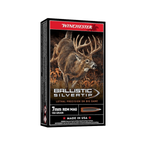 Winchester Ballistic Silvertip 7mm Remington Magnum Ammo 150 Grain Polymer Tip Box of 20