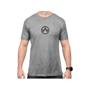 Magpul Men's Icon Logo CVC Short Sleeve Crew Neck T Shirt Stone Gray Heather 2XL