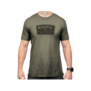 Magpul Men's Go Bang Parts Patch CVC Short Sleeve Crew Neck T Shirt Olive Drab Large