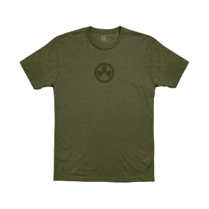 Magpul Men's Iron Logo CVC Short Sleeve Crew Neck T Shirt Olive Drab Heather Large