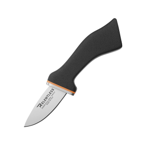 Relentless Knives Hunter Fixed Blade Knife 3.5" Drop Point Titanium Satin Blade Glass Reinforced Nylon (GRN) Handle Black