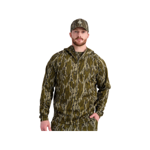 Nomad Men's Spire Quarter Zip Hoodie Mossy Oak Bottomland Large